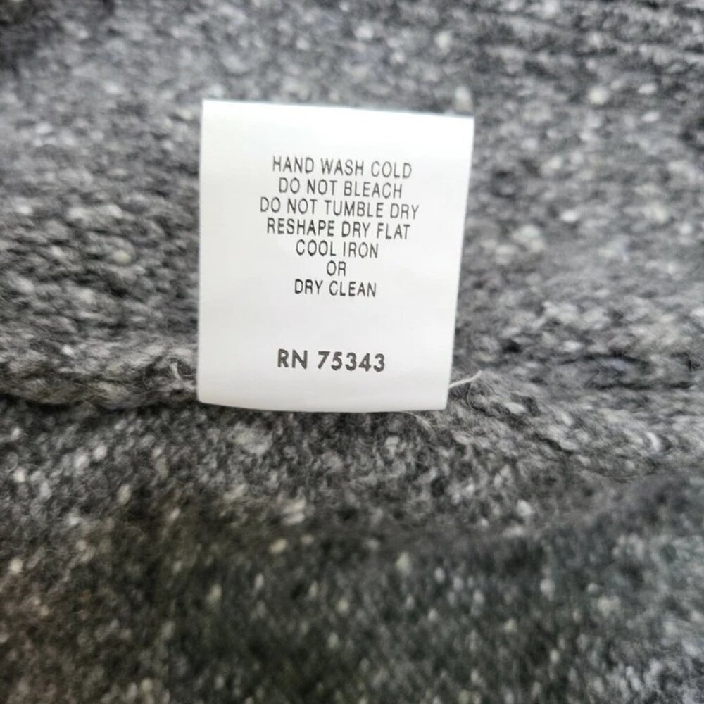 Luca Nobili Men's Gray Italy Wool Long Sleeve 1/4 Quarter Zip Knit XL - Picture 5 of 6
